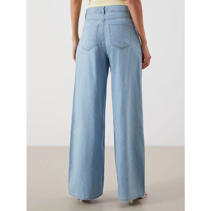 LCW Jeans Indigo Wideleg Kadın Jean Pantolon