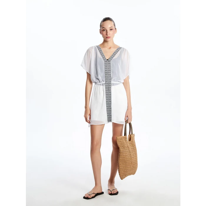 LCW ACCESSORIES Kahverengi Hasır Kadın El Çantası