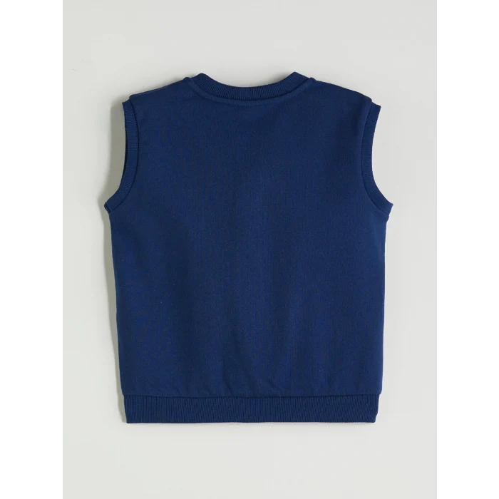 LCW Kids Indigo Kolej Yaka Erkek Çocuk Yelek