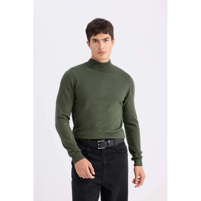 Defacto D3286 Siyah Erkek Suni Deri Jean Kemeri