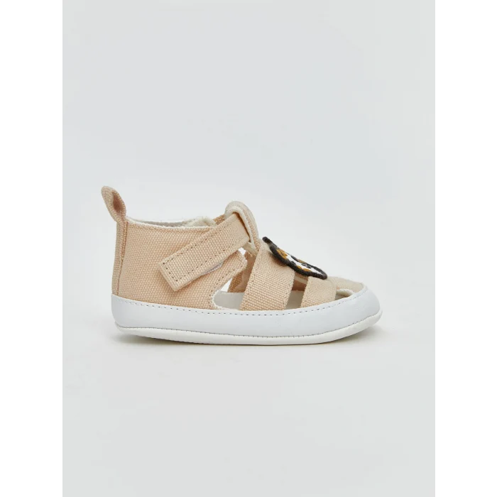 LCW ACCESSORIES Bej Ayı Nakışlı Erkek Bebek Sandalet