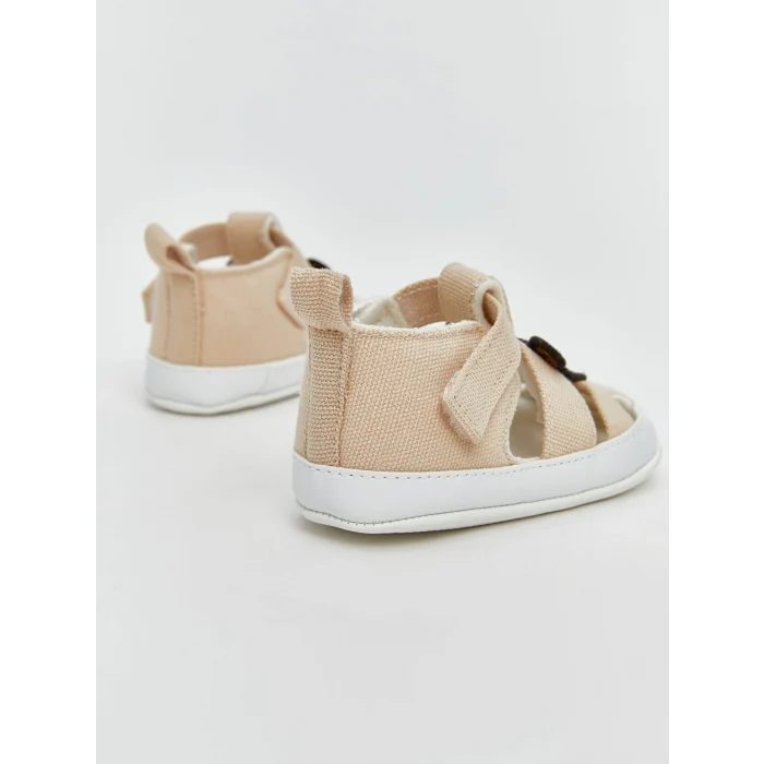 LCW ACCESSORIES Bej Ayı Nakışlı Erkek Bebek Sandalet