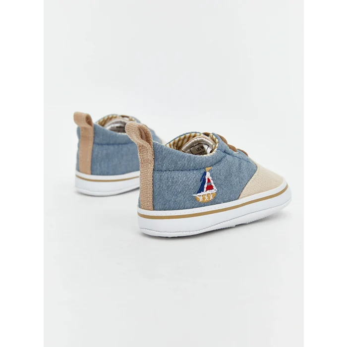 LCW STEPS Mavi Bağcıklı Erkek Bebek Yürüme Öncesi Ayakkabı
