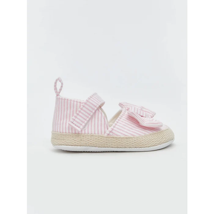 LCW STEPS Pembe Cırt Cırtlı Kız Bebek Yürüme Öncesi Ayakkabısı
