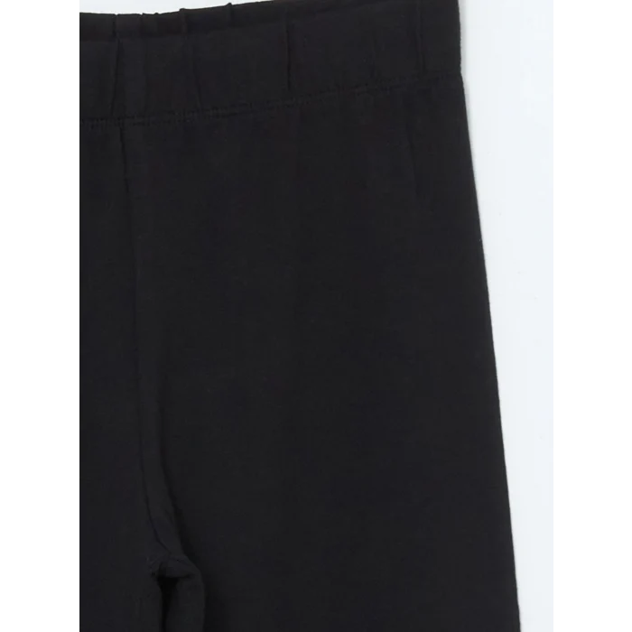 LCW Kids Siyah Beli Lastikli Kız Çocuk Tayt