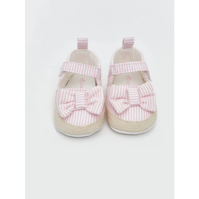 LCW STEPS Pembe Cırt Cırtlı Kız Bebek Yürüme Öncesi Ayakkabısı