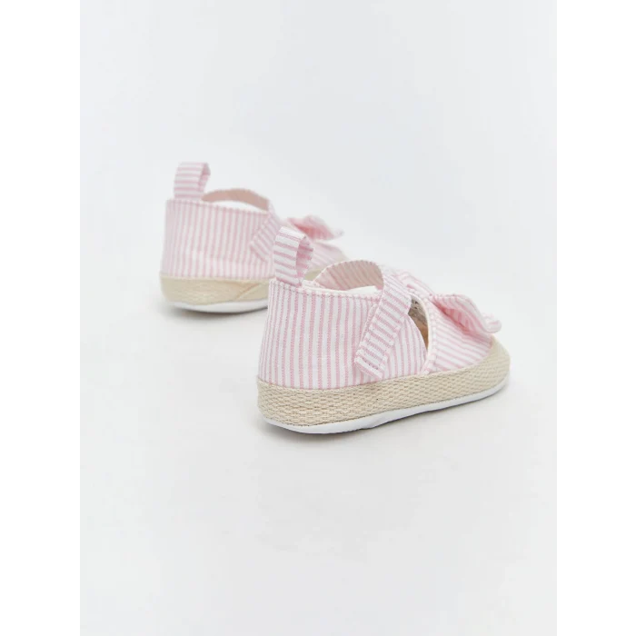 LCW STEPS Pembe Cırt Cırtlı Kız Bebek Yürüme Öncesi Ayakkabısı