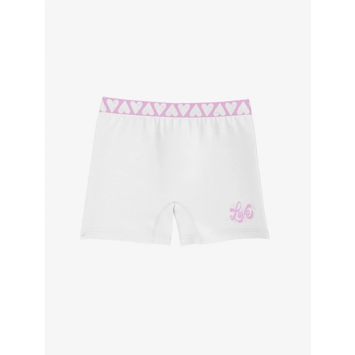 LCW Kids Ekru Baskılı Kız Çocuk Boxer 3lü