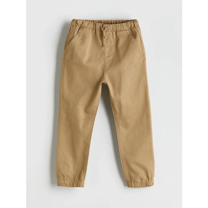 LCW Kids Bej Beli Lastikli Erkek Çocuk Jogger Pantolon