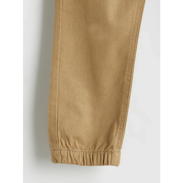 LCW Kids Bej Beli Lastikli Erkek Çocuk Jogger Pantolon