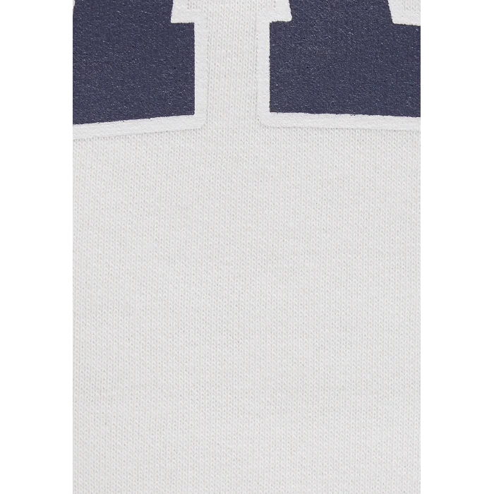 Mavi 1600361-81964 Mavi Logo Baskılı Kapüşonlu Beyaz Sweatshirt