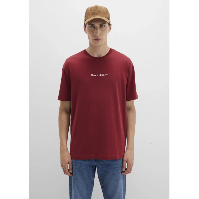 Mavi 0612899-89065 Mavi Jeans Baskılı Kırmızı Tişört