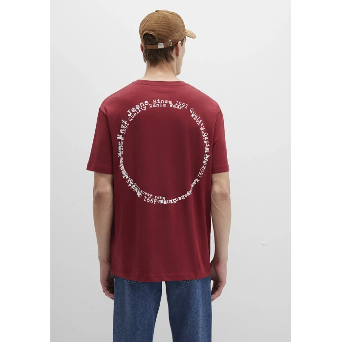 Mavi 0612899-89065 Mavi Jeans Baskılı Kırmızı Tişört