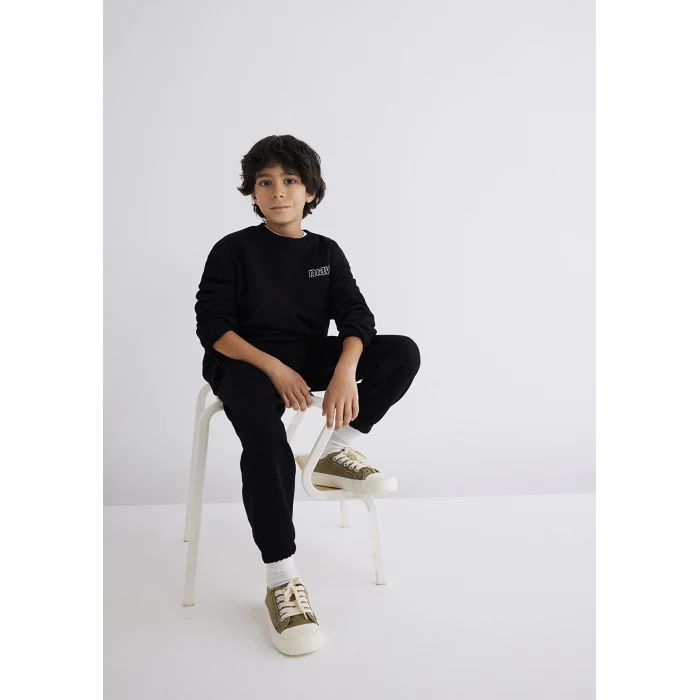 Mavi 6S10034-900 Mavi Logo Baskılı Siyah Sweatshirt