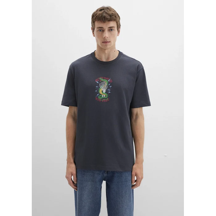 Mavi 0612929-80106 Sırt Baskılı Antrasit Tişört