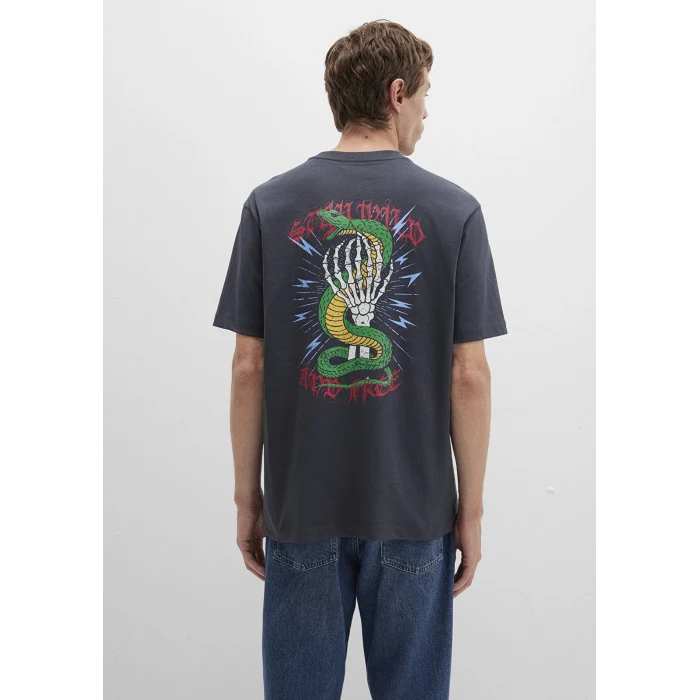 Mavi 0612929-80106 Sırt Baskılı Antrasit Tişört