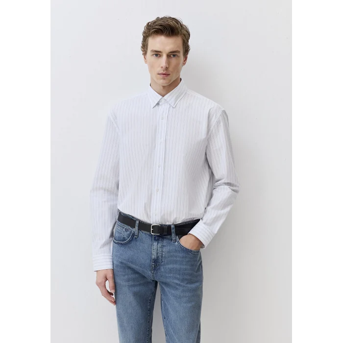 Mavi 0211553-90906 Çizgili Mavi Gömlek