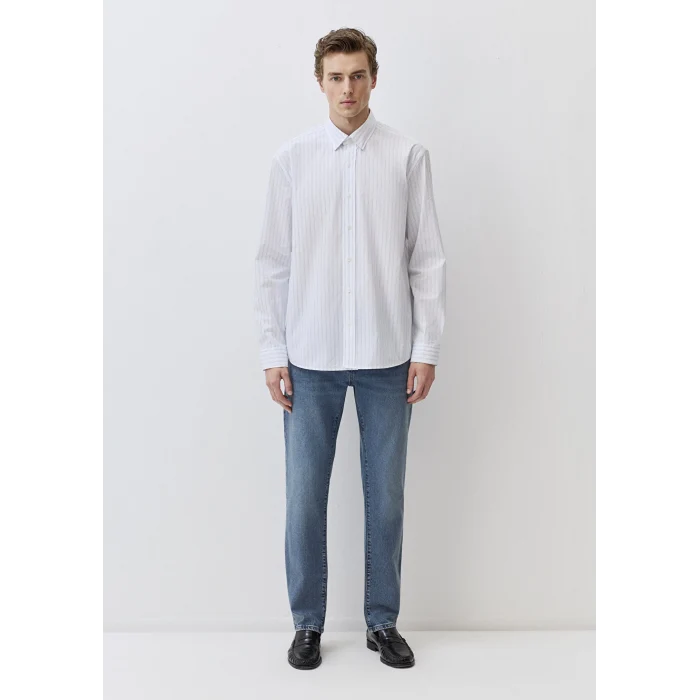 Mavi 0211553-90906 Çizgili Mavi Gömlek