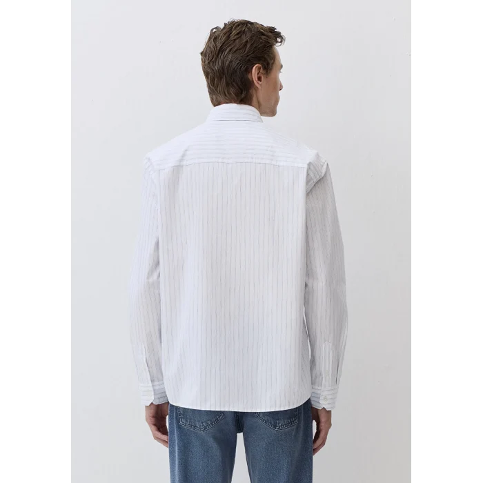 Mavi 0211553-90906 Çizgili Mavi Gömlek