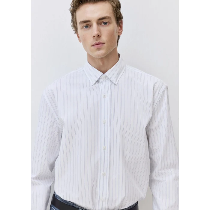 Mavi 0211553-90906 Çizgili Mavi Gömlek