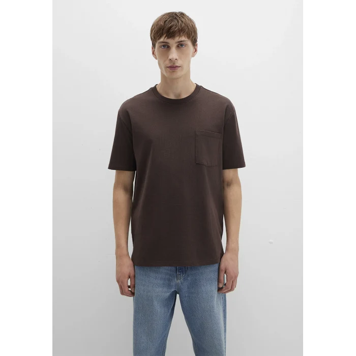 Mavi 066248-70251 Cep Detaylı Kahverengi Tişört