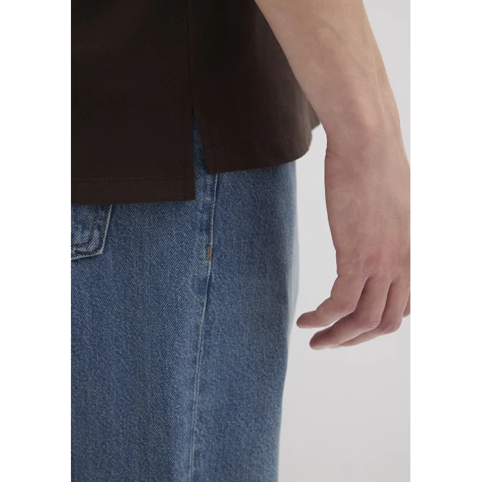 Mavi 066248-70251 Cep Detaylı Kahverengi Tişört