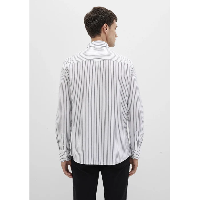 Mavi 0211403-91334 Çizgili Beyaz Gömlek