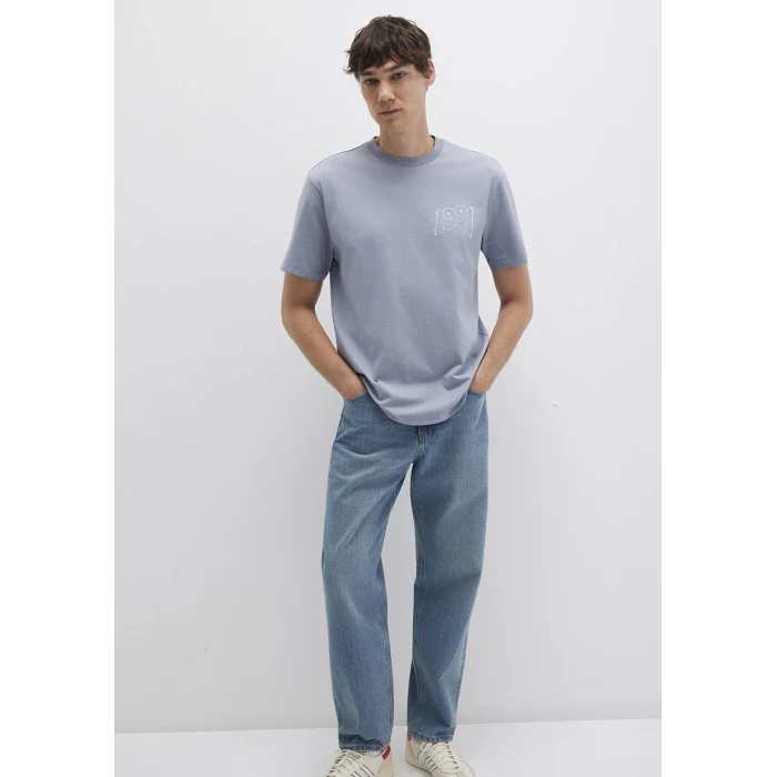 Mavi 0612908-86584 1991 Baskılı Mavi Tişört