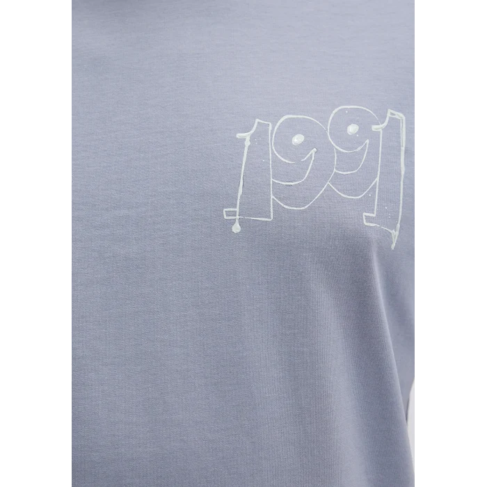 Mavi 0612908-86584 1991 Baskılı Mavi Tişört