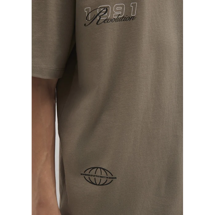 Mavi 0612912-70355 Baskılı Kahverengi Tişört