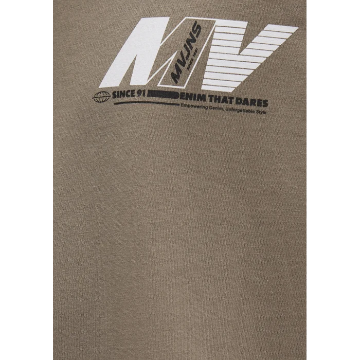 Mavi 0612912-70355 Baskılı Kahverengi Tişört