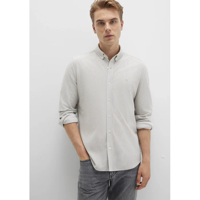 Mavi 0211402-91332 Çizgili Haki Gömlek