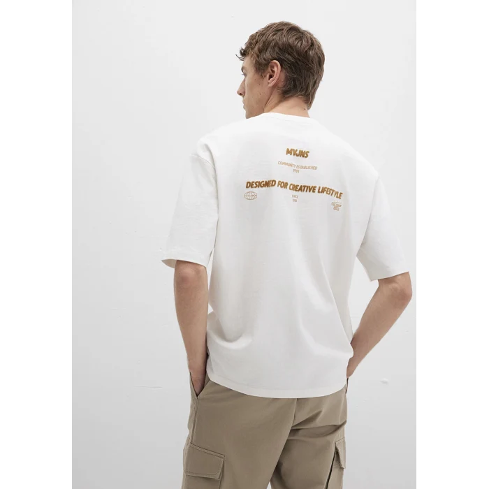 Mavi 0612913-84001 Baskılı Beyaz Tişört