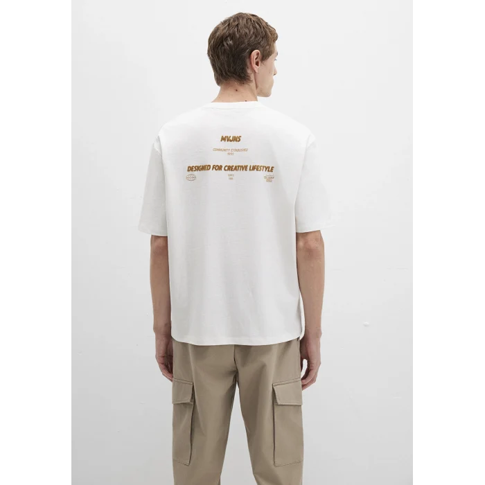 Mavi 0612913-84001 Baskılı Beyaz Tişört