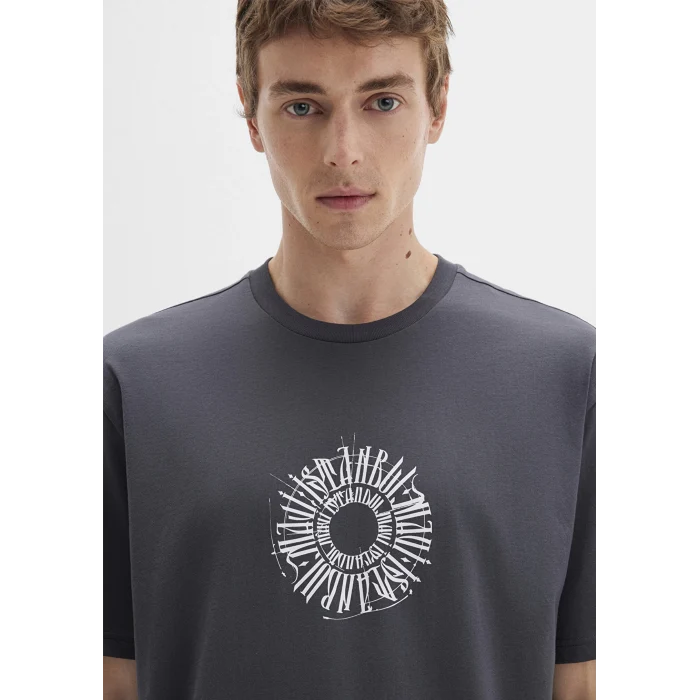 Mavi 0612449-80106 Sırt Baskılı İstanbul Tişört