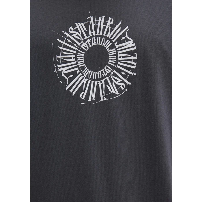 Mavi 0612449-80106 Sırt Baskılı İstanbul Tişört