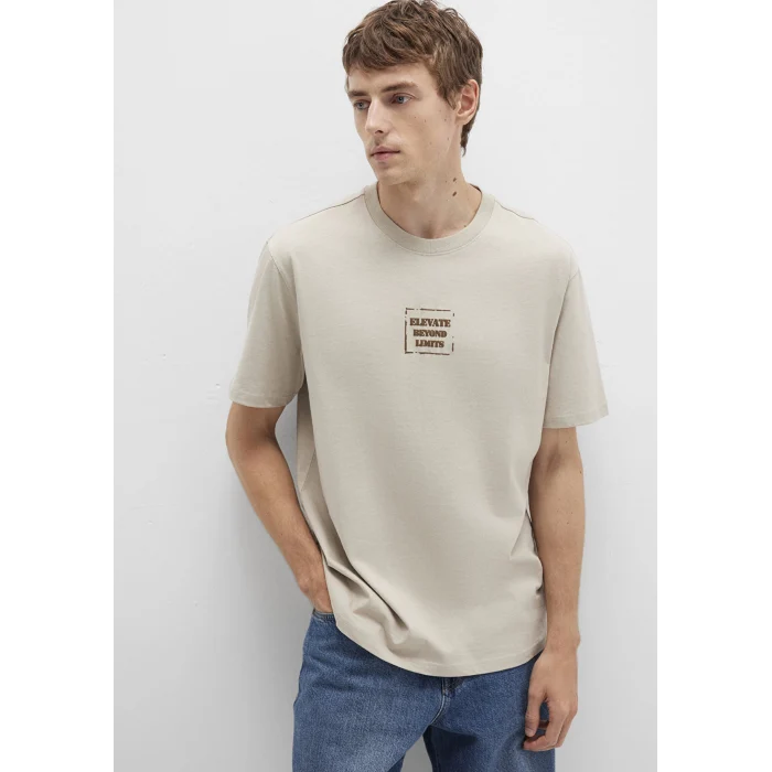 Mavi 0612837-70039 Baskılı Bej Tişört