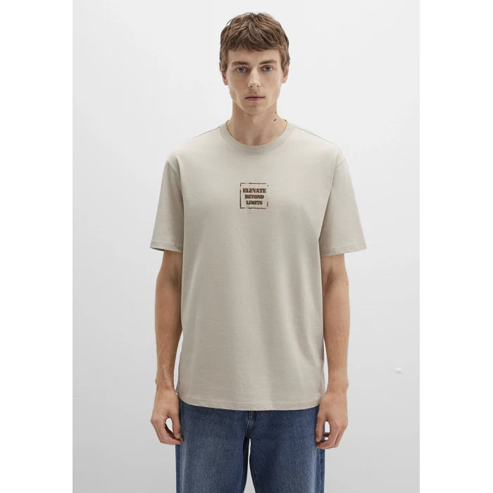 Mavi 0612837-70039 Baskılı Bej Tişört