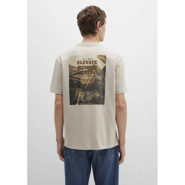 Mavi 0612837-70039 Baskılı Bej Tişört