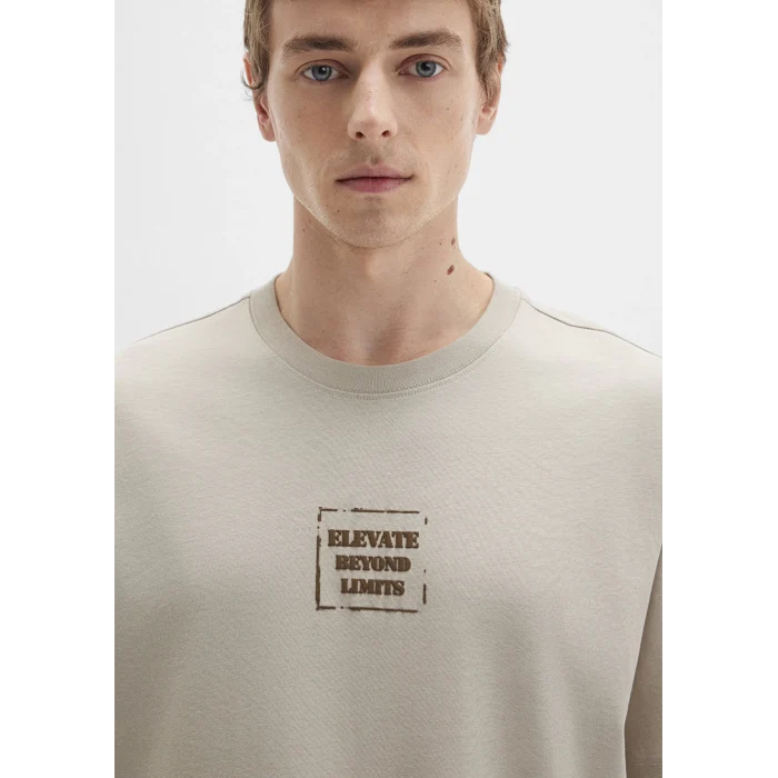 Mavi 0612837-70039 Baskılı Bej Tişört