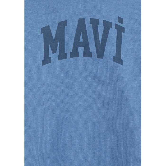Mavi 6S10143-83767 Mavi Logo Baskılı Mavi Sweatshirt