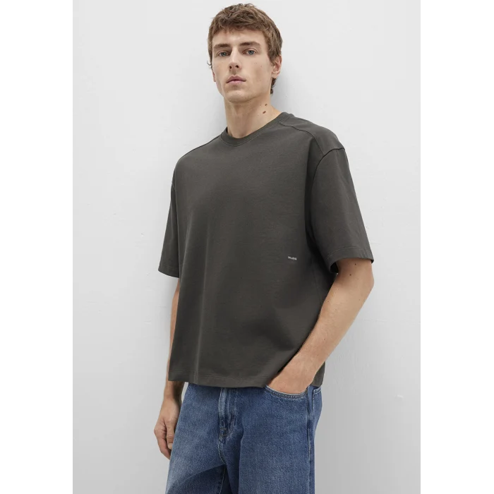 Mavi 0612909-70090 Bisiklet Yaka Gri Basic Tişört