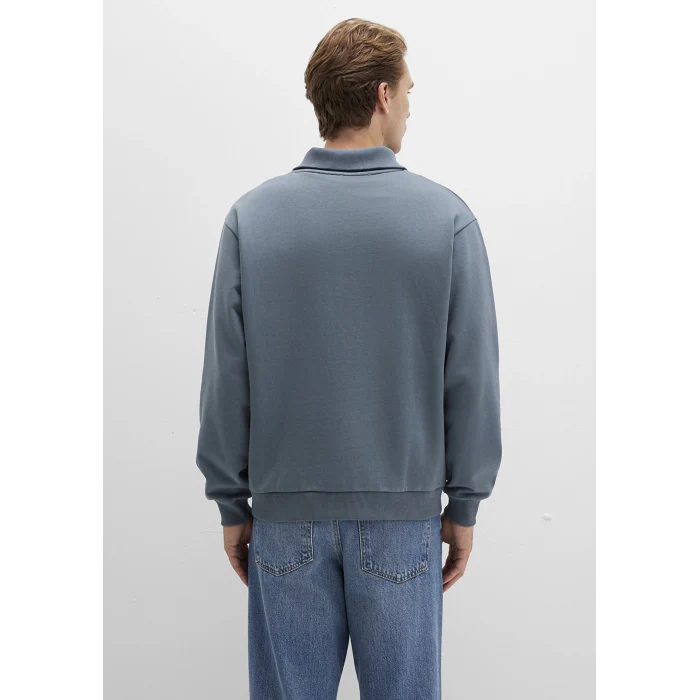 Mavi 0S10368-80889 Polo Yaka Gri Sweatshirt