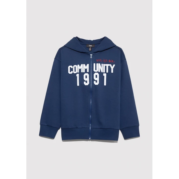 Mavi 6S10119-70721 Fermuarlı Lacivert Sweatshirt