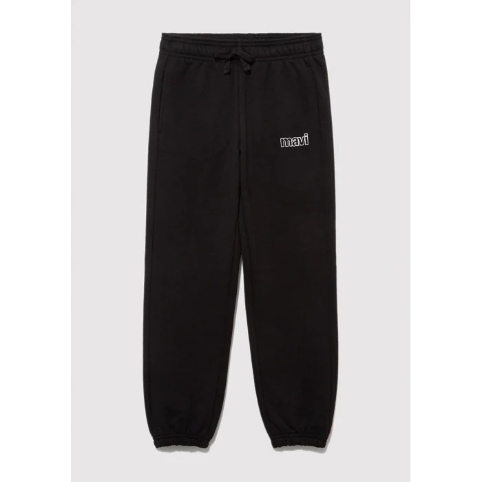 Mavi 6010004-900 Mavi Logo Baskılı Siyah Eşofman Altı