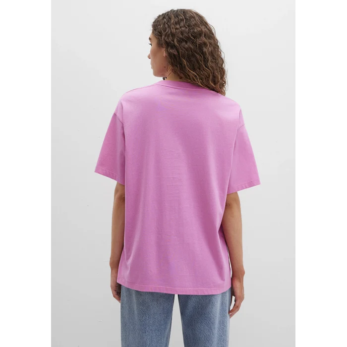 Mavi 1600843-71033 Mavi Logo Baskılı Pembe Tişört