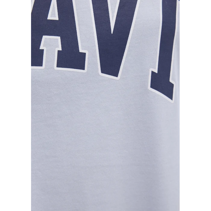 Mavi 1600843-70717 Mavi Logo Baskılı Mavi Tişört