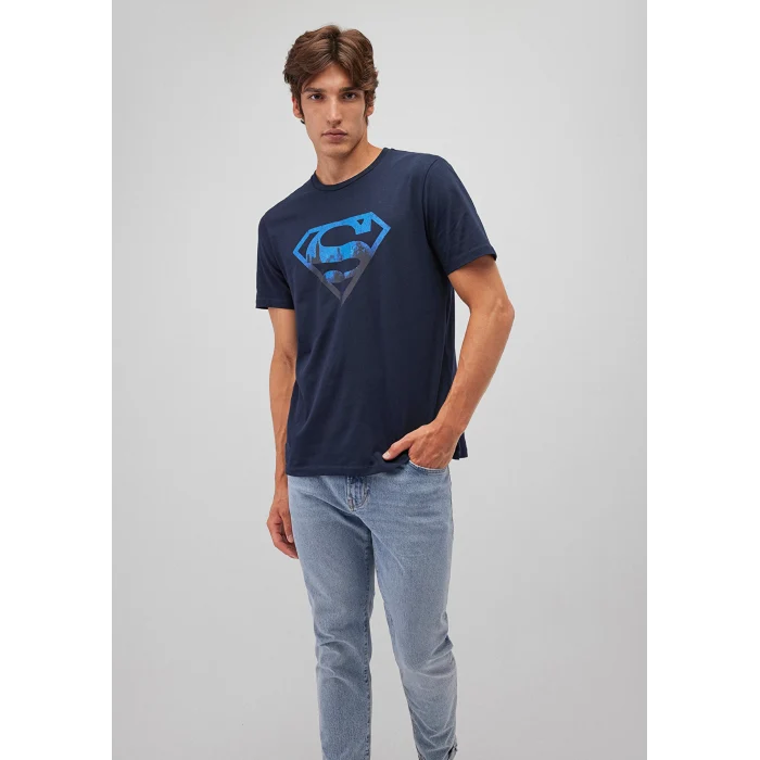 Mavi 0611665-70490 Superman Baskılı Lacivert Tişört