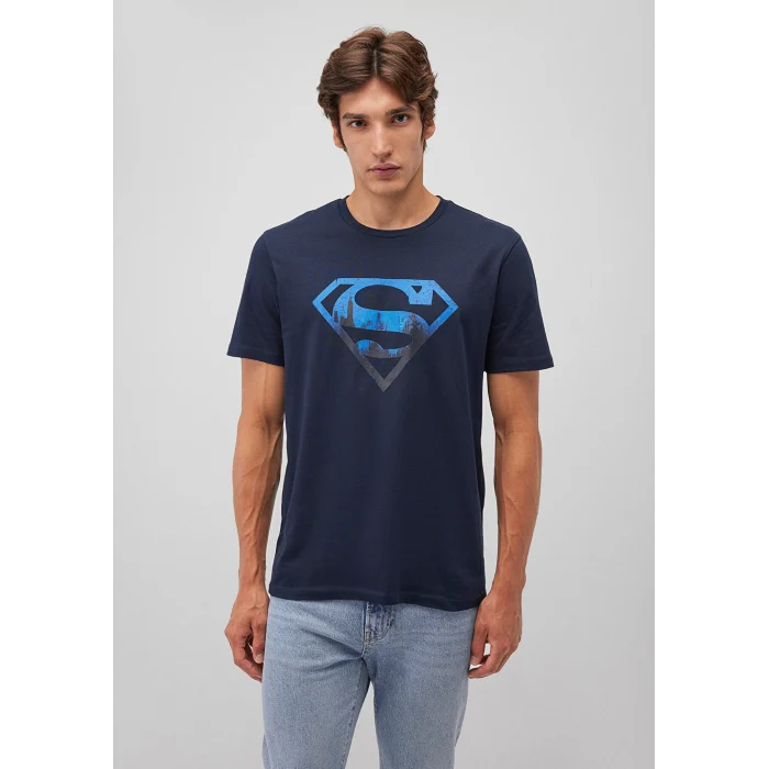 Mavi 0611665-70490 Superman Baskılı Lacivert Tişört