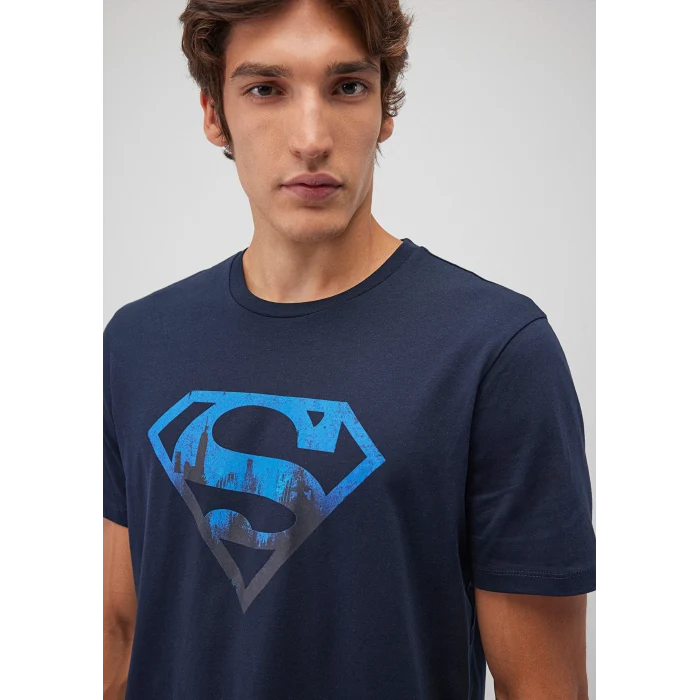 Mavi 0611665-70490 Superman Baskılı Lacivert Tişört